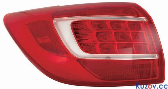 Фонарь задний Kia Sportage 10-15 левый (TYC) внешний 924013W000