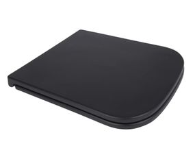 Сидіння для унітазу Qtap Tern Matt Black з мікроліфтом Slim Duroplast, Quick Release QT99HY2322MB