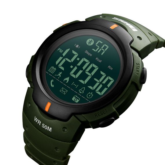 Чоловічий годинник Skmei 1301AG army green Smart Watch | Зображення 1