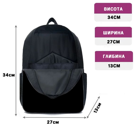 Рюкзак дитячий з собакою 34х27 см, ранець міський для хлопчика, дівчинки (00479) | Зображення 1