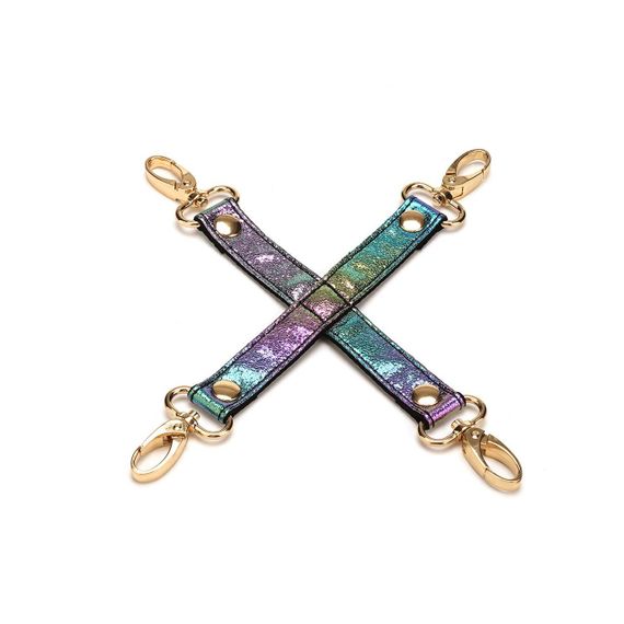 БДСМ-набір Liebe Seele Vivid Rainbow 8 Pieces Set, 8 аксесуарів, екошкіра на оксамитовій основі Sex Aura | Зображення 6