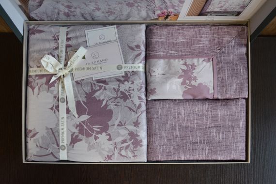 Постільна білизна La Romano Premium Satin 200×220 Lily Berry | Зображення 6