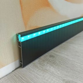 Накладной LED плинтус DEAL 4/78 LED Черный