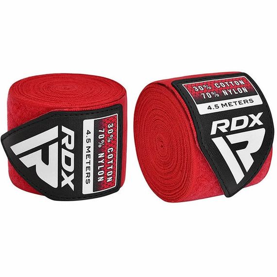 Бинти для боксу RDX RB Hand Wraps Combine 3 пари Red,Black,Blue (4.5м.) | Зображення 6