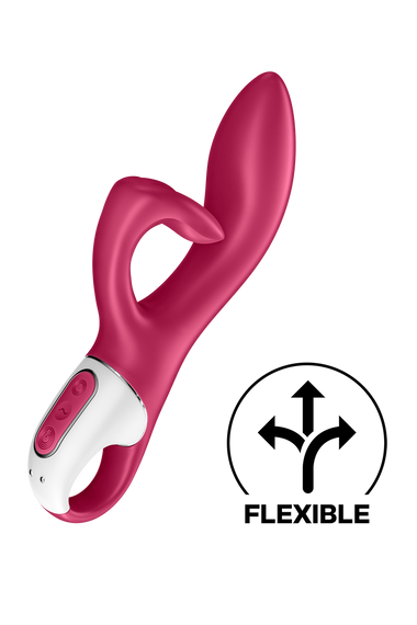 Гибкий двойной вибратор SATISFYER EMBRACE ME бордовый sexstyle | Зображення 2