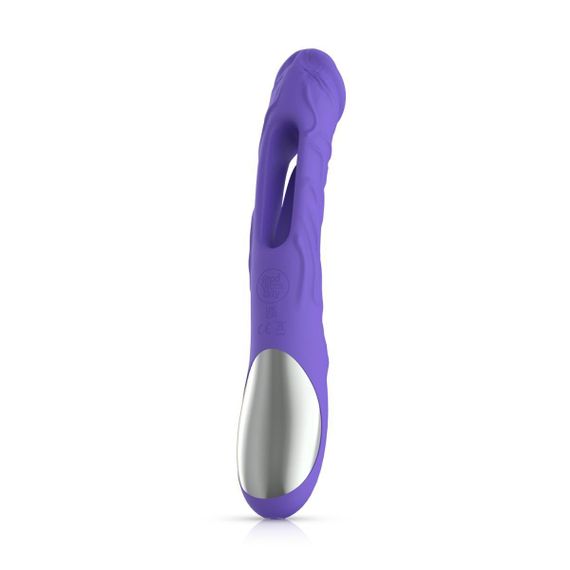 Вібратор Good Vibes Only - Flax Vibrating Dildo with G-Spot Stimulator Sex Aura | Зображення 2