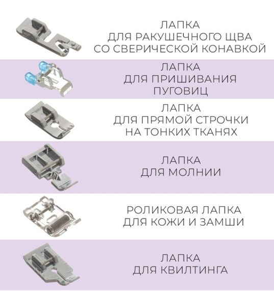 Набір лапок 11 шт Peri для швейних побутових машин в картонній коробці Лапкотримач у ПОДАРУНОК | Зображення 2