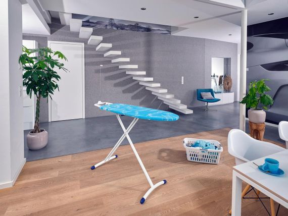 Прасувальна дошка Leifheit AirBoard M Solid 120x38 см, легка термопластикова стільниця, 72563 | Зображення 7