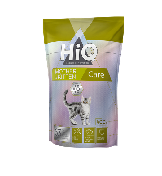 Корм HiQ Kitten and mother care сухий для кошенят і кішок що годують 400 гр