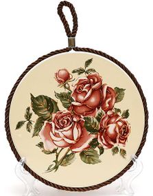 Підставка під гарячий посуд Cream Rose "Корейська Роза" Ø16см