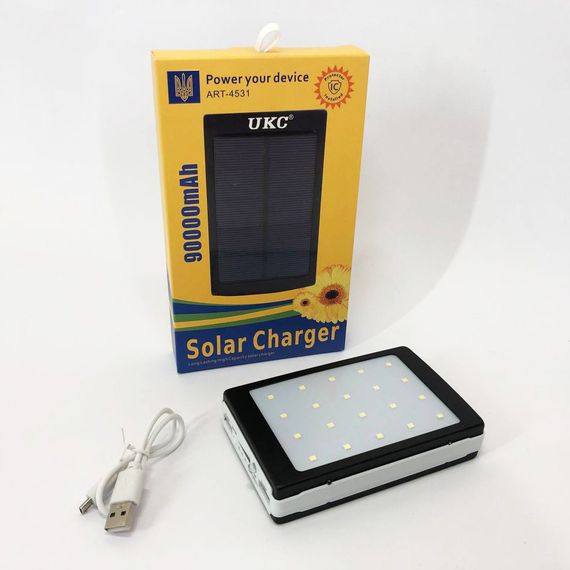 Зарядка power bank Power Bank Solar 90000 mAh / Павербанк для планшета / Зарядка WQ-381 power bank | Зображення 3