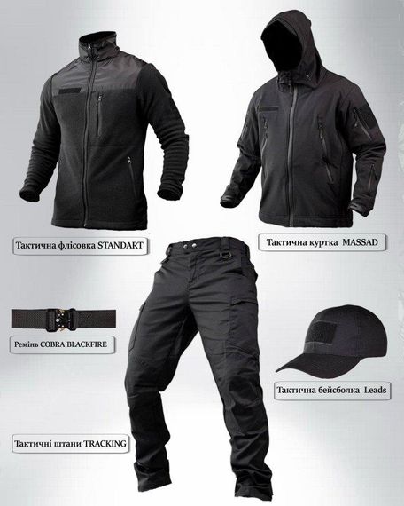 Тактичний костюм POLICE 5в1 чорний ПП7863