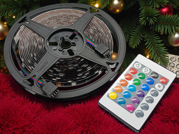 LED гірлянда 5 м із пультом керування, RGB