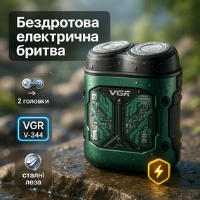 Хорошая бритва портативная VGR, Аккумуляторная бритва с фирменным лезвием, Электробритва для мужчин EK-47