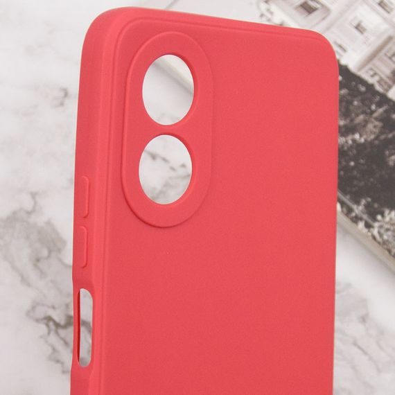 Силіконовий чохол Candy Full Camera для Oppo A38 / A18 Червоний / Camellia | Зображення 4
