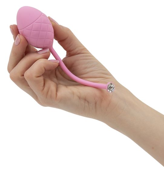 Розкішні вагінальні кульки PILLOW TALK - Frisky Pink з кристалом, діаметр 3,2 см, вага 49-75гр | Зображення 2