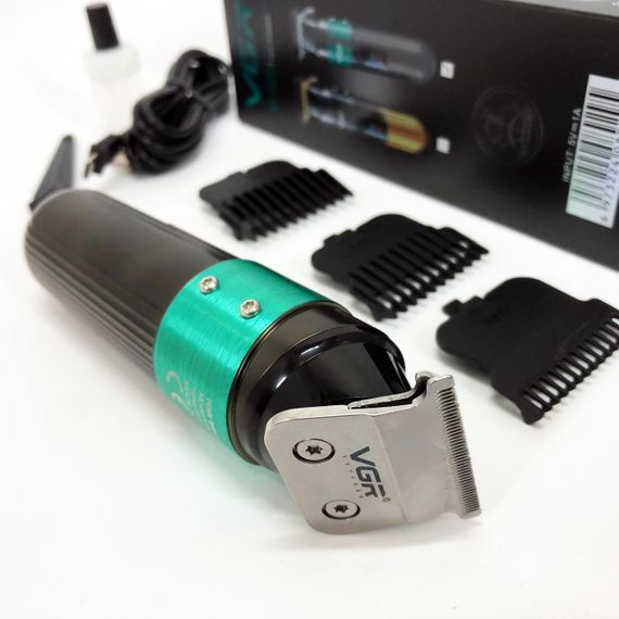 Тример VGR V-929 GREEN, 3 насадки, LED display (45690-V-929 GREEN_407) | Зображення 7