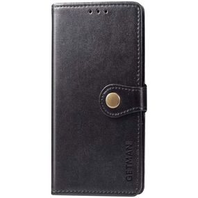 Кожаный чехол книжка GETMAN Gallant (PU) для Samsung Galaxy A21s Black