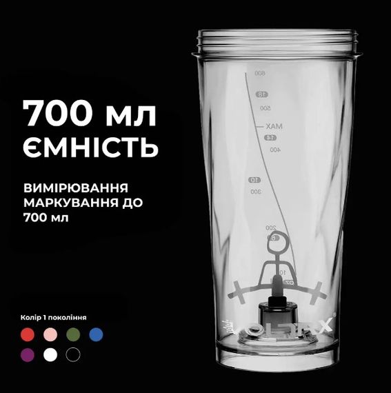 Шейкер спортивний електричний VOLTRX VortexBoost 600 мл. Tritan White (Vortex_White) | Зображення 5