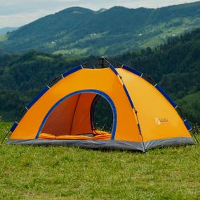 Намет автоматичний на 2 осіб 200*150*110 см, помаранчевий