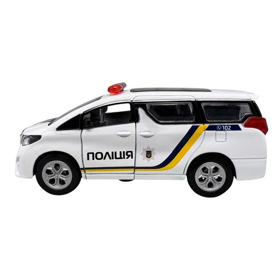 Колекційна металева машинка Поліція Toyota Alphard | Зображення 1