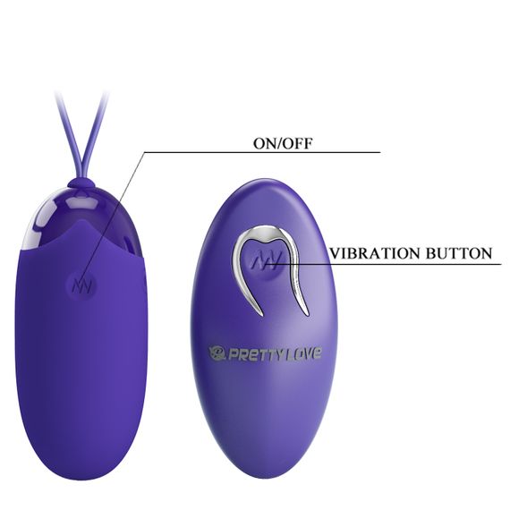 Віброяйце - Pretty Love Berger-Youth Wireless Egg Blue | Зображення 8