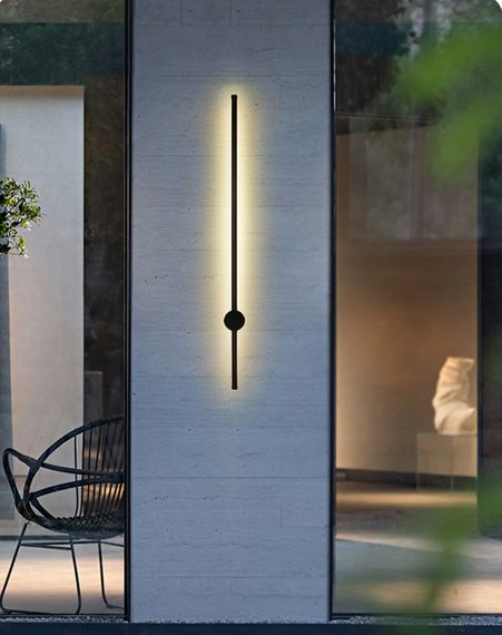 Бра LED 27548 Чорний 10х6х80 см.