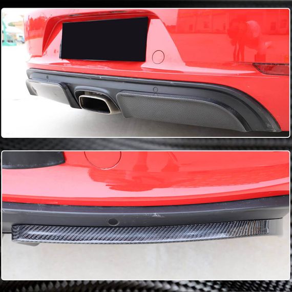 Дифузор заднього бампера V2 (2016-2019, Карбон) для Porsche Boxster/Cayman 982 (718) 2016- рр | Зображення 3