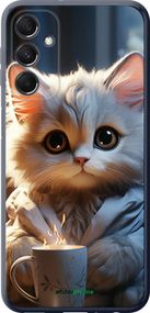 Чохол на Samsung Galaxy M34 5G Білий кіт "5646u-3141-2448"