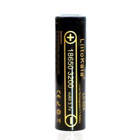 Аккумулятор 18650 Li-Ion LiitoKala Lii-32A, 3200mAh (3050-3350mAh), 3.7V (2.75-4.2V), Black, PVC BOX Q2, цена за 1 шт