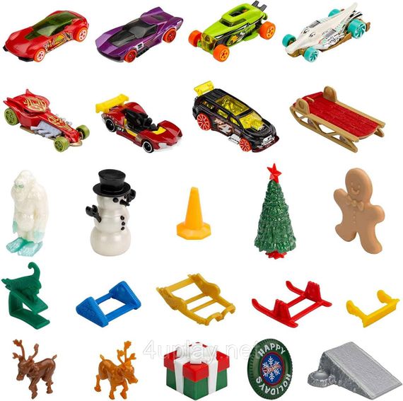 Адвент-календар Хот Вілс 2022/2023. Hot Wheels Advent Calendar. Новорічний подарунковий набір машинок | Зображення 3