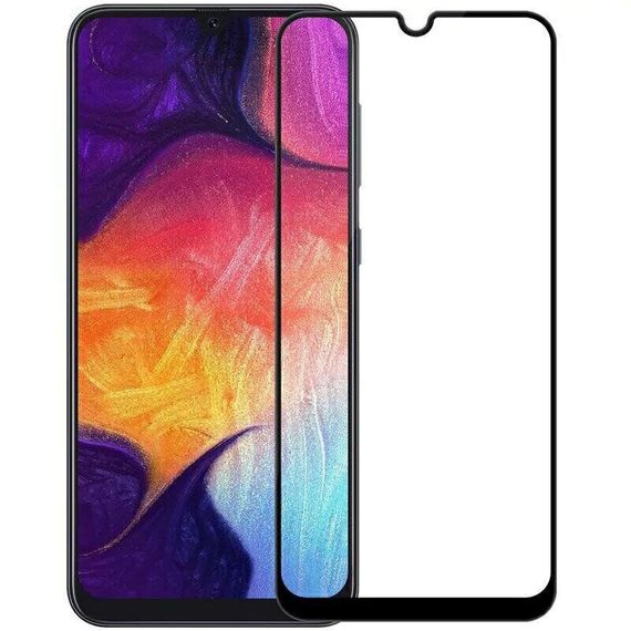 Захисне скло 2.5D на весь екран для Samsung Galaxy A10
