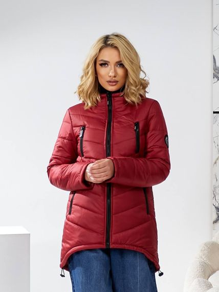 Елегантна жіноча парка, арт. 300, бордо | Зображення 1