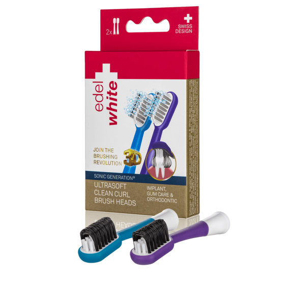 Насадки Edel+White Clean Curl для звукової щітки Sonic (2 шт.)
