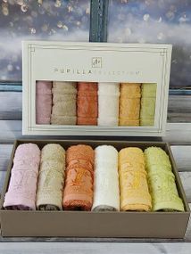 Полотенца Pupilla Elit koyu 30х50см Бамбук набор 6шт