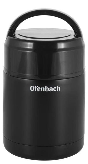 Термос харчовий Ofenbach 800мл із нержавіючої сталі, чорний