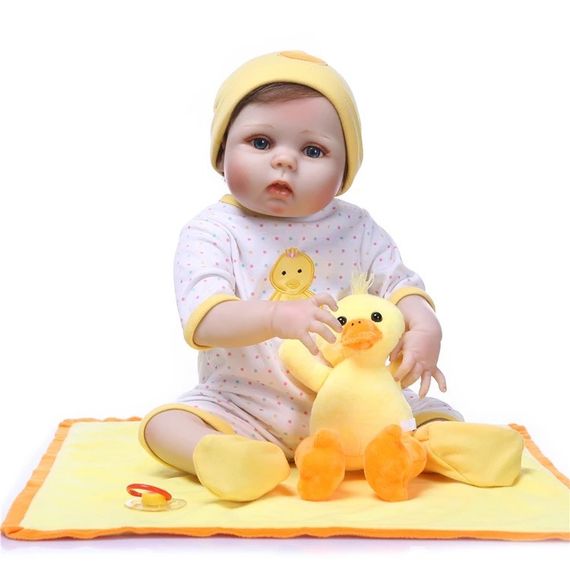 Силиконовая Коллекционная Кукла Реборн Reborn Девочка Мира ( Виниловая Кукла ) Высота 55 См | Зображення 2