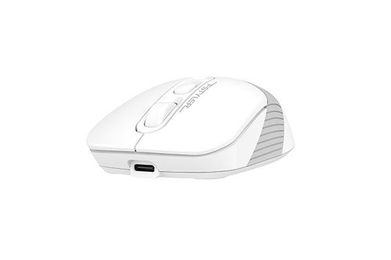 Миша комп'ютерна бездротова A4Tech Fstyler FB10CS Grayish White біла | Зображення 3