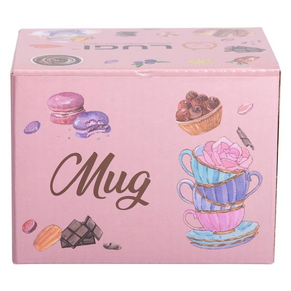 Чашка керамічна 350 (мл) для кави та чаю Love Біла RX-N240126WL | Зображення 4