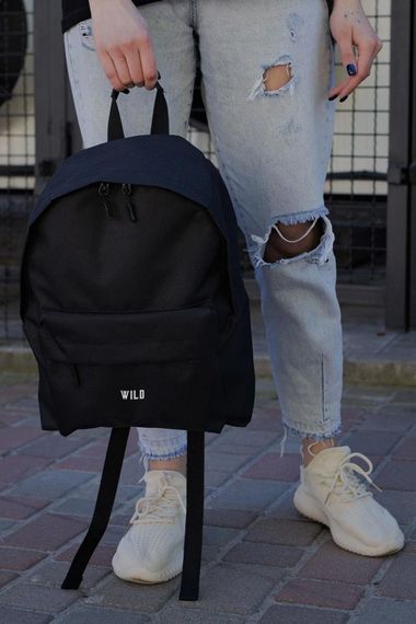 Повсякденний рюкзак шкільний Without Compact з принтом Wild Black | Зображення 3