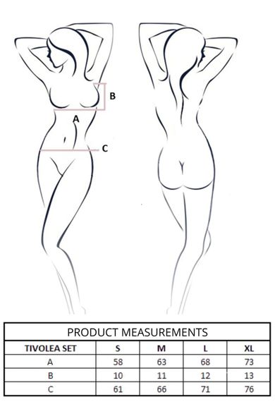 Комплект Passion TIVOLEA SET black S sexstyle | Зображення 8