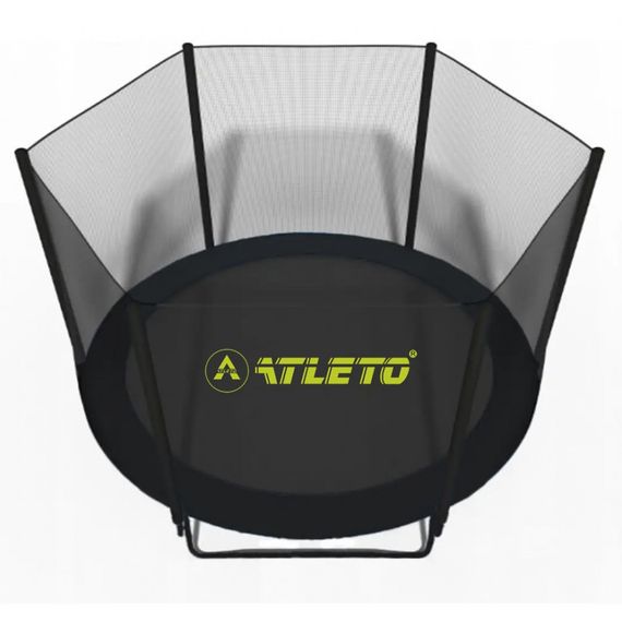 Батут дитячий Atleto 252 см із захисною сіткою і драбиною для дому та дачі 42400582 | Зображення 1