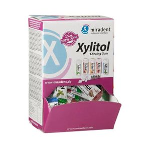 Жувальна гумка з ксилітолом Miradent Xylitol Chewing Gum, асорті (200 шт)