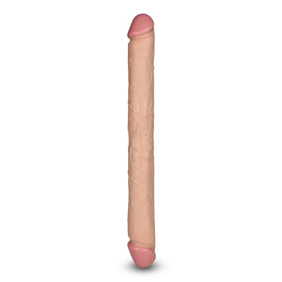 Двосторонній фалоімітатор - King-Sized Realistic Slim Ultra Double Dildo 17" Sex Aura | Зображення 7