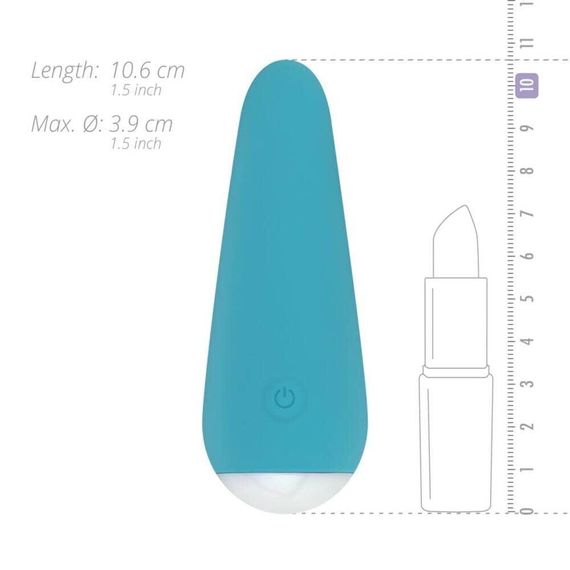 Мини-вибратор Cala Azul – Julia Mini Vibrator, очень нежный, 10 режимов sexstyle | Зображення 3