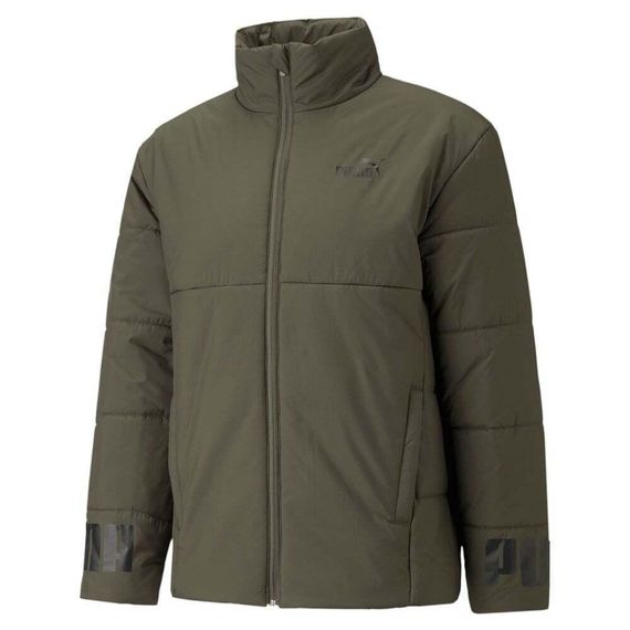 Куртка спортивная мужская Puma Essentials Padded Jacket 587689 44 (зеленая, зима, водонепроницаемая, пума) L (52-54)