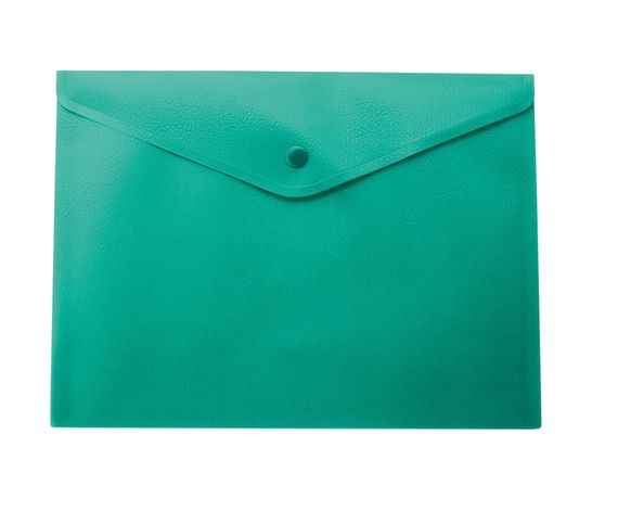 Папка-конверт, на кнопке, А5, BM.3935-99 BUROMAX, матовый полупрозр.пластик (4823078953421) Зелёный
