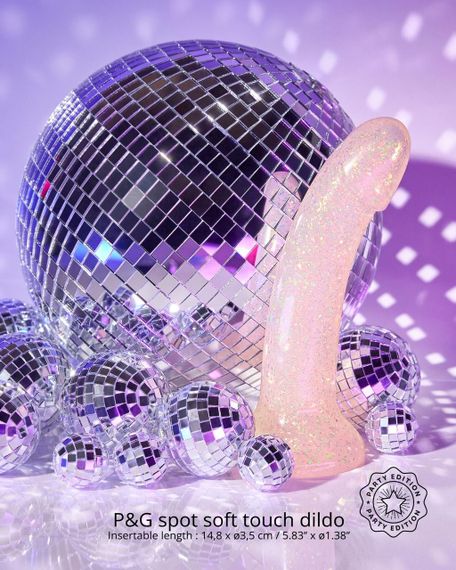 Дилдо з блискітками Love To Love DILDOLLS - EXTRAVAGANZA, ультрам’який Sex Aura | Зображення 2