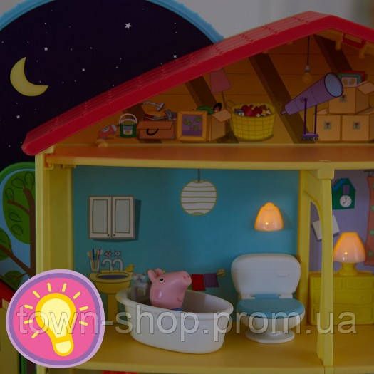 Игровой набор Peppa - Коттедж Пеппы День-ночь (3 фигурки, свет, звук) | Зображення 6