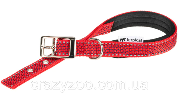 Ошейник для собак Ferplast Daytona Deluxe C15/35 красно-чёрный A: 27-35 см B: 1.5 см 77202022